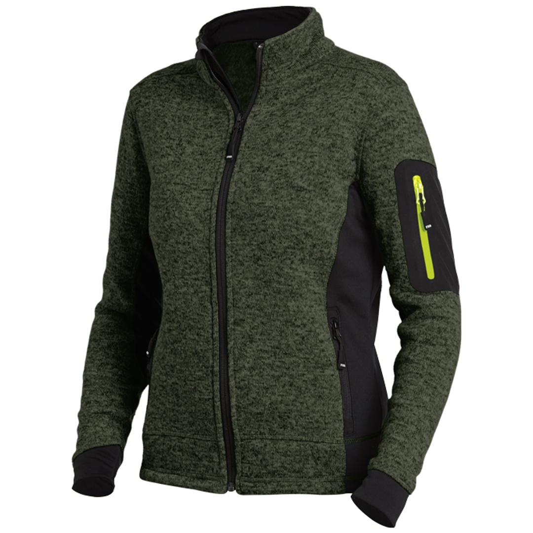 FHB Strickjacke Marieke 79596 L oliv/schwarz