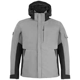 FHB GEORG Arbeitsjacke Primaloft, grau-schwarz, Gr. M