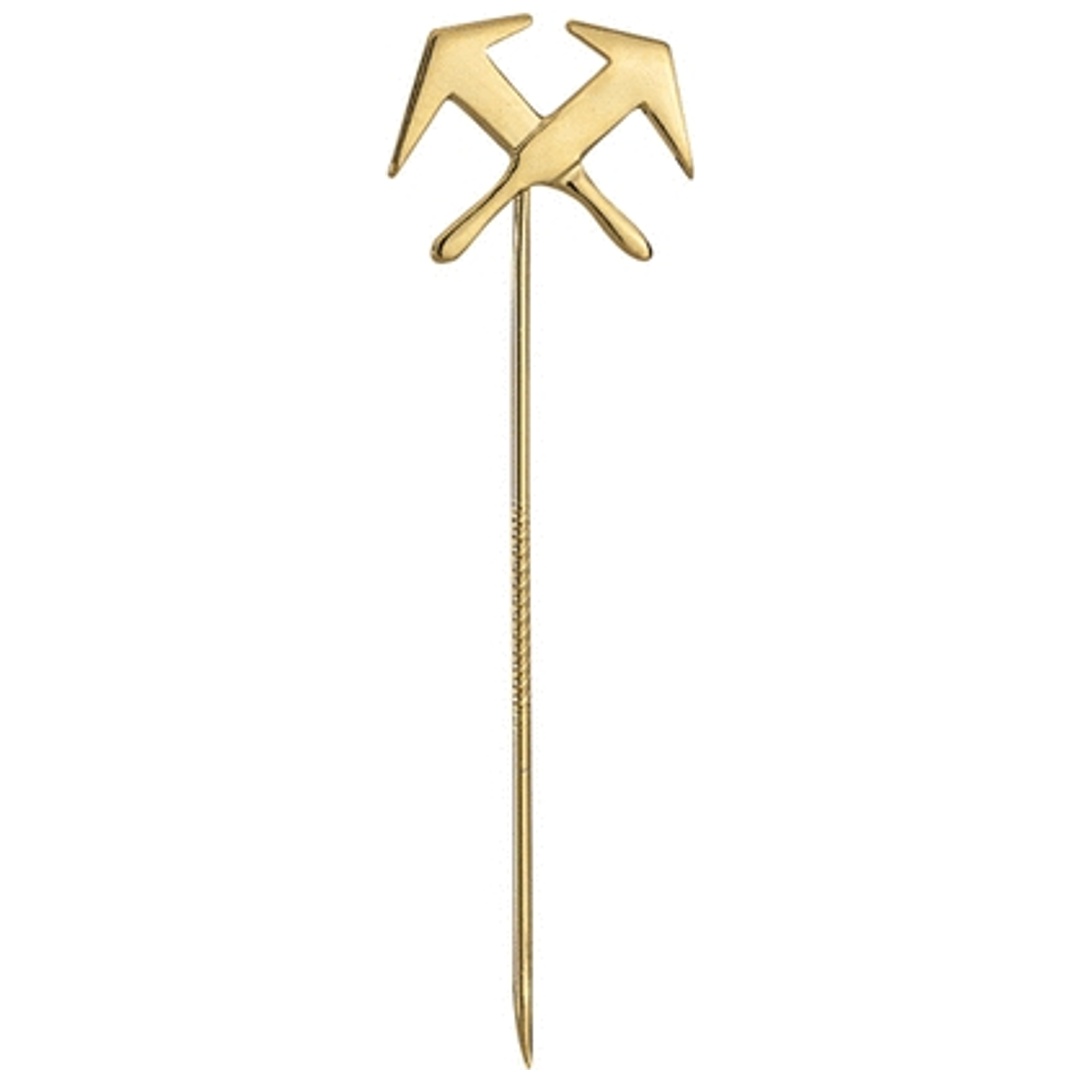 FHB HELLFRIED Anstecknadel Dachdecker, gold