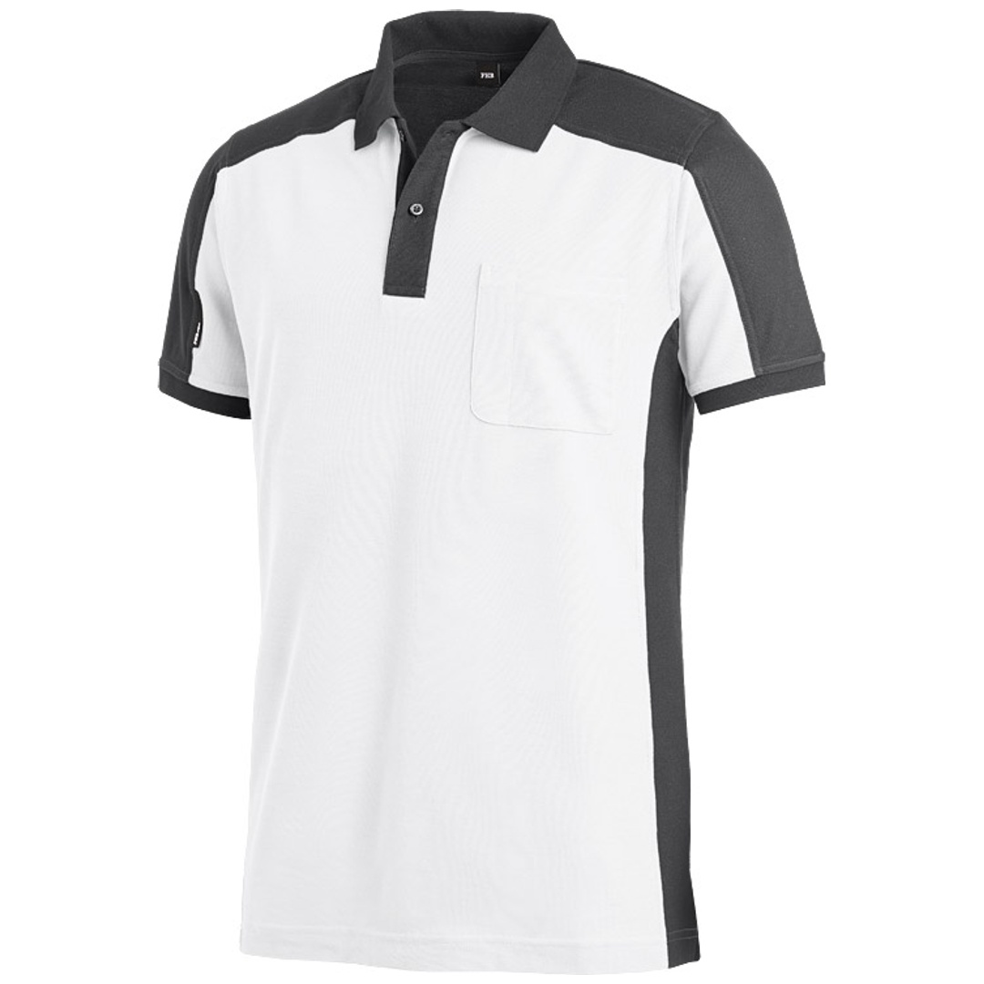 FHB Poloshirt Konrad 91490 Gr. XL weiß/anthrazit