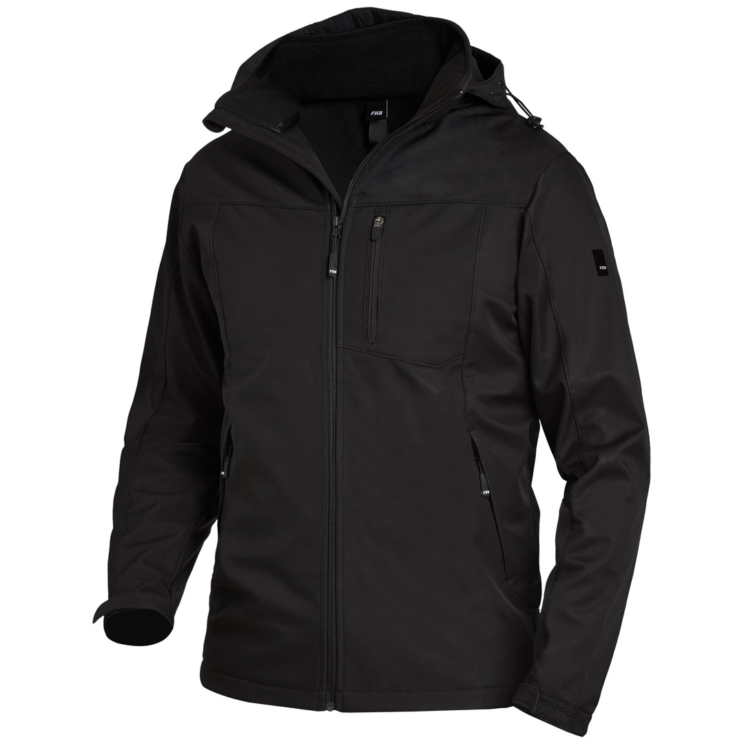 FHB Herren Softshelljacke Jannik 79105 Gr. XS schwarz