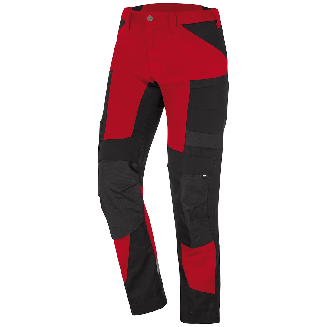FHB Bundhose elastisch Leo 122110 Gr. 102 rot/schwarz