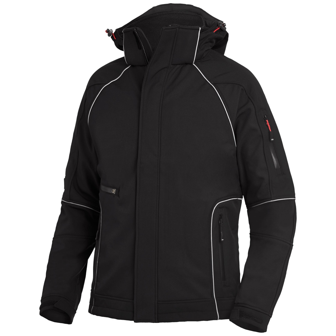 FHB Softshell-Jacke Walter 78518 Gr. 4XL schwarz