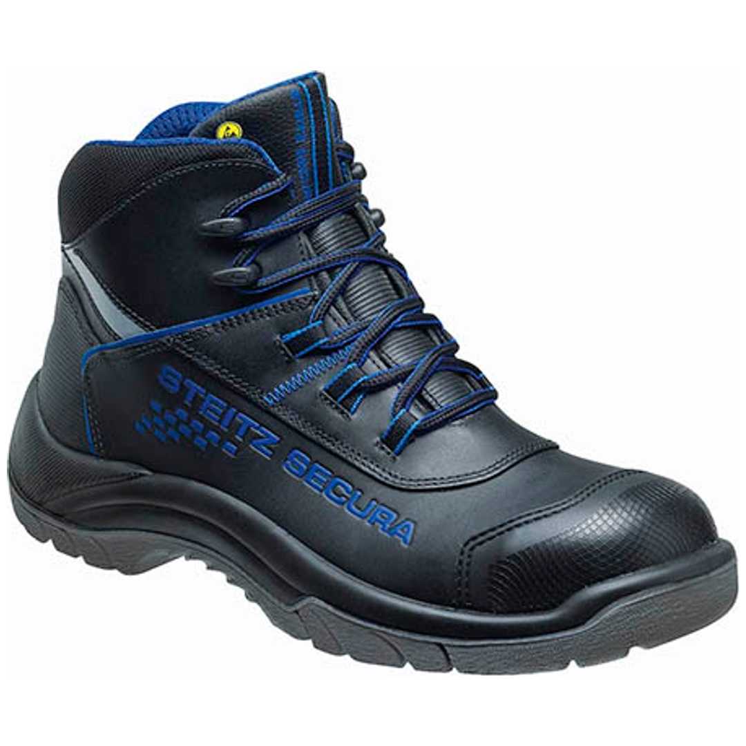 Steitz Secura Steitz ESD Sicherheitshalbstiefel S3 VX 7620 BAU PERBONAN Gr. 42 W XB