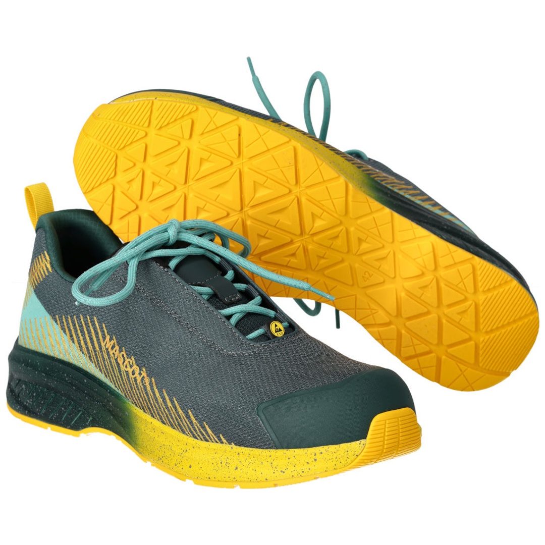 MASCOT Sicherheitshalbschuh FOOTWEAR CUSTOMIZED F1600-909 S1PS Gr. 37 forest green/sunflower yellow