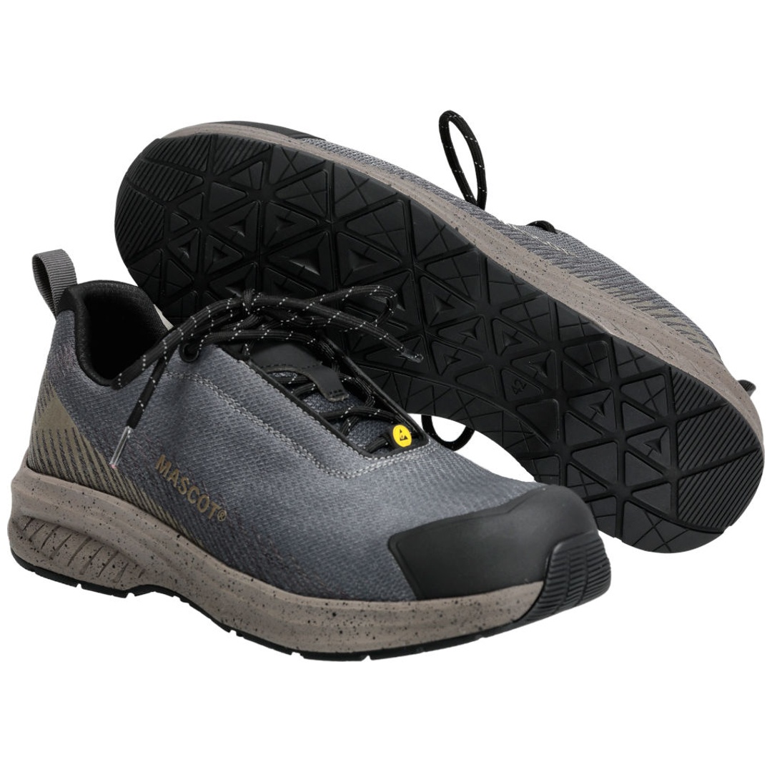 MASCOT Sicherheitshalbschuh FOOTWEAR CUSTOMIZED F1600-909 S1PS Gr. 40 stone grey/dark sand