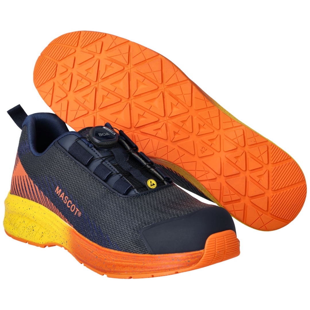 Mascot ESD-Sicherheitshalbschuh FOOTWEAR CUSTOMIZED F1601-909 S1PS Gr. 38 dark navy/bright orange