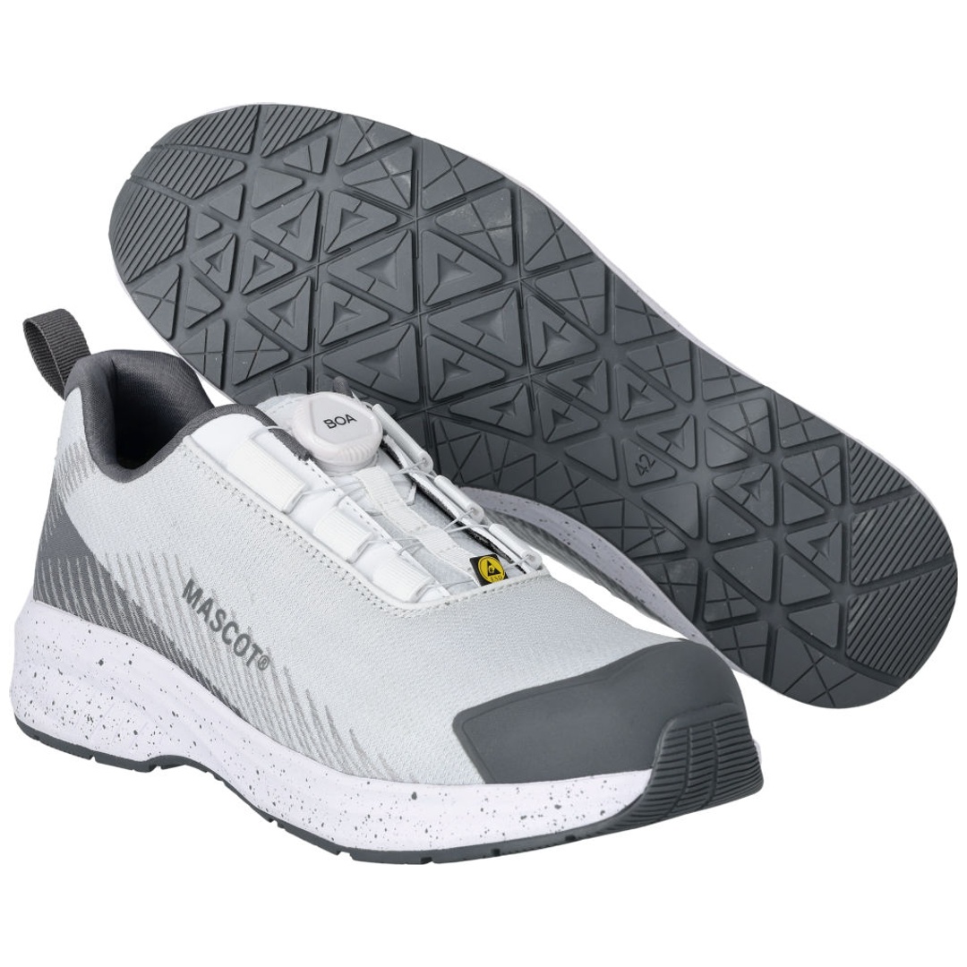 Mascot ESD-Sicherheitshalbschuh FOOTWEAR CUSTOMIZED F1601-909 S1PS Gr. 47 white/stone grey