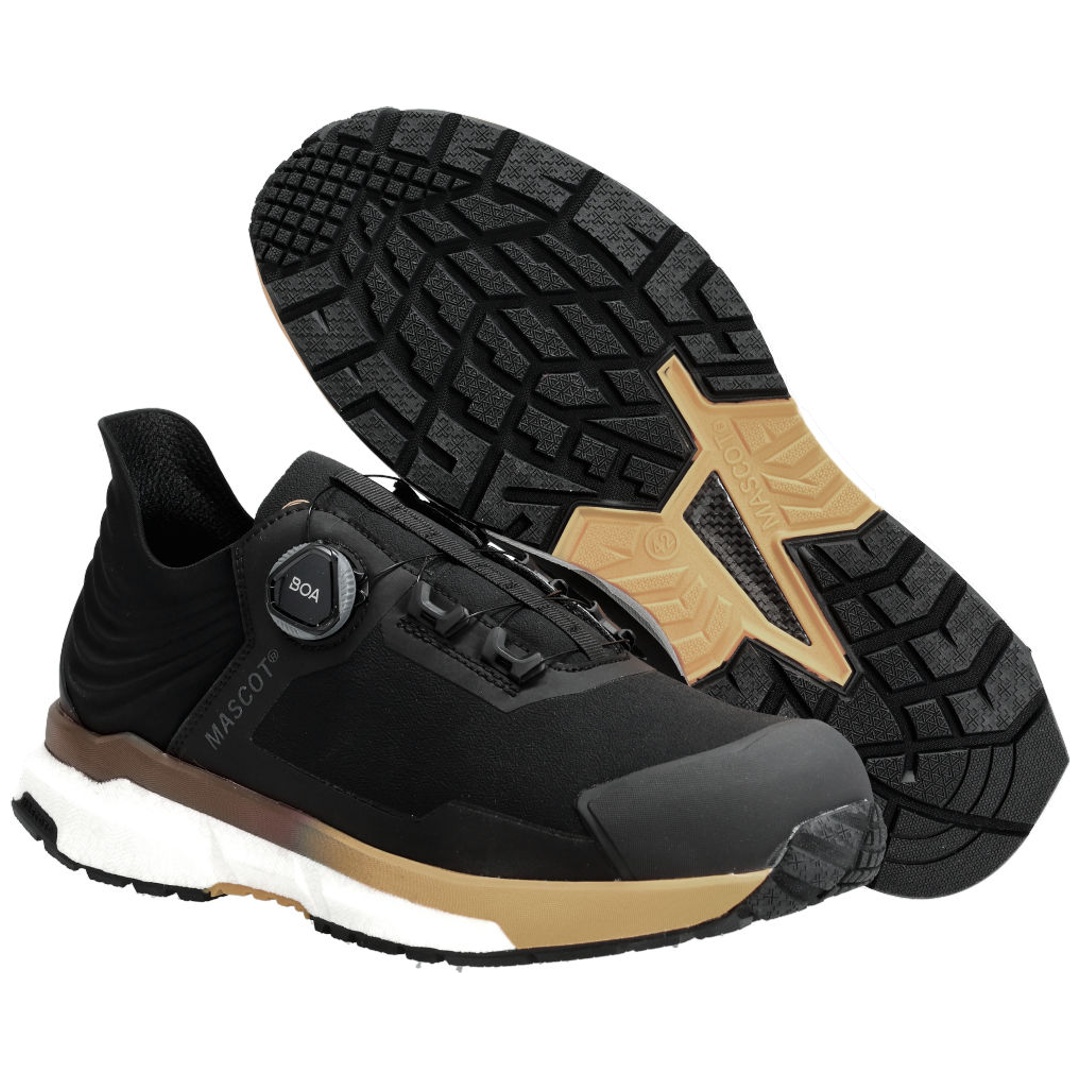 MASCOT FOOTWEAR CUSTOMIZED Sicherheitshalbschuh F1680-704 S3S Gr. 39 black/dark sand