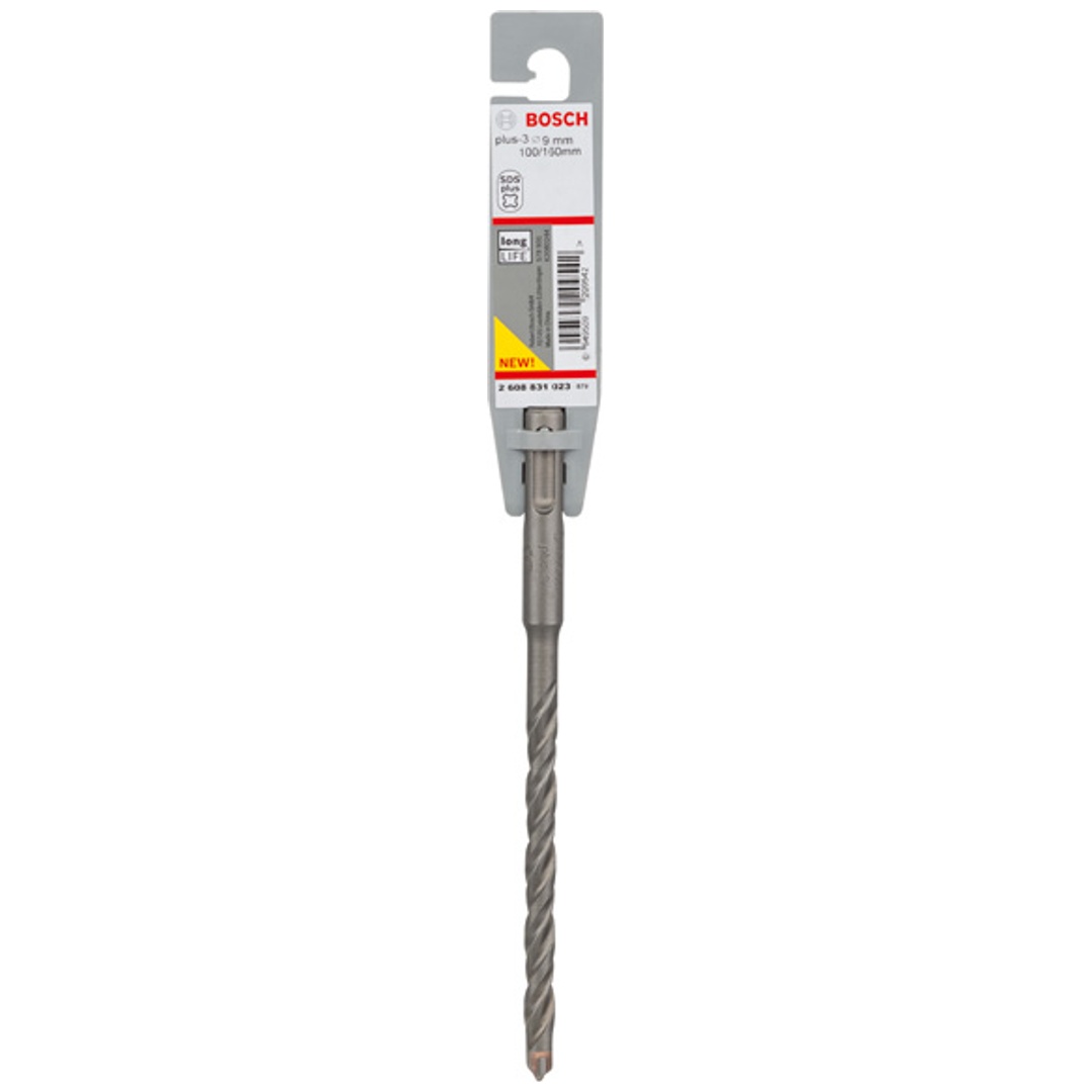 Bosch Hammerbohrer SDS-plus, plus-3, 9 x 100 x 160 mm, (1 Stk.)