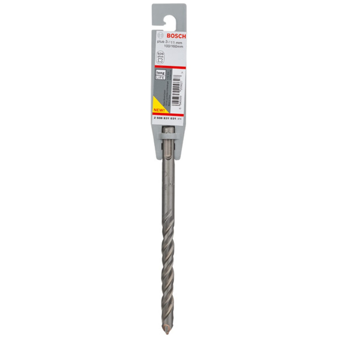 Bosch Hammerbohrer SDS-plus, plus-3, 11 x 100 x 160 mm, (1 Stk.)