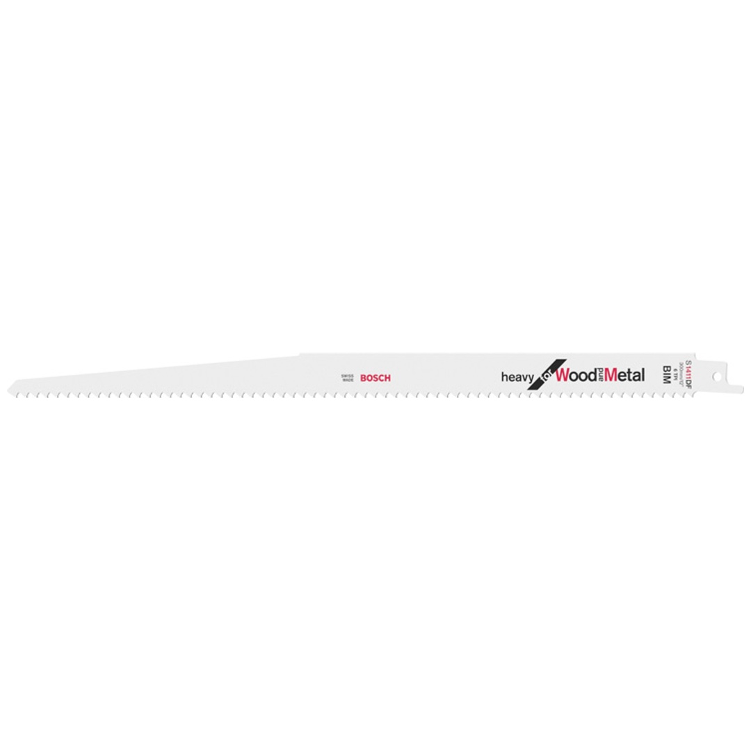 Bosch Säbelsägeblatt S 1411 DF, Heavy for Wood and Metal, 2er-Pack