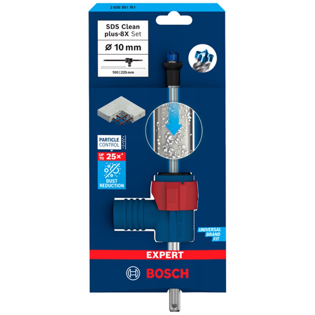 Bosch EXPERT Saugbohrer SDS Clean plus-8X Hammerbohrer-Set 10 x 100 x 225 mm