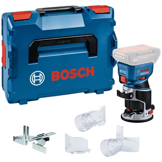 Bosch Akku-Kantenfräse GKF 18V-8, incl. Zubehör, L-BOXX 136