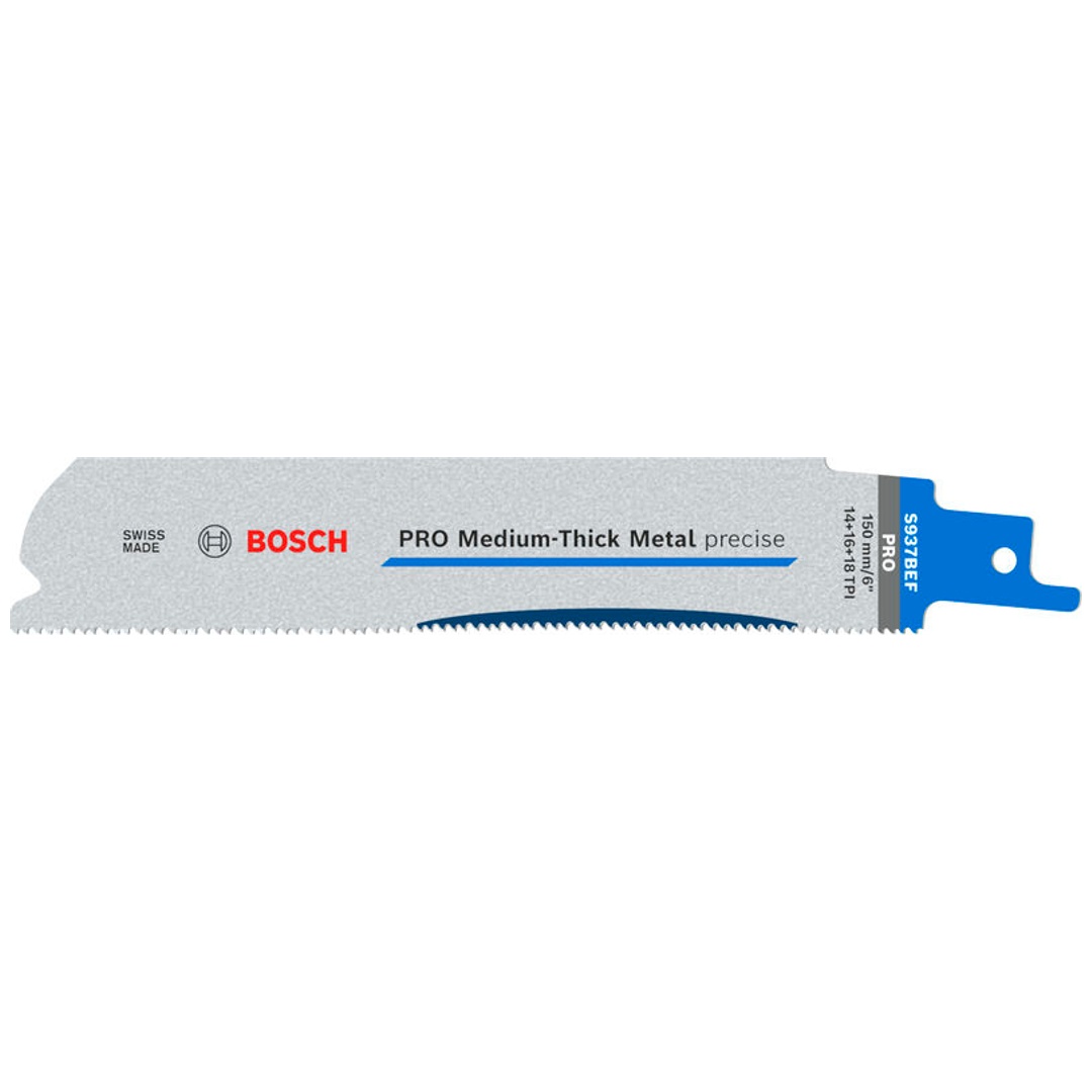 Bosch PRO Säbelsägeblatt Medium-Thick Metal precise S937BEF, 1,1 x 25 x 150 mm, 5-tlg.