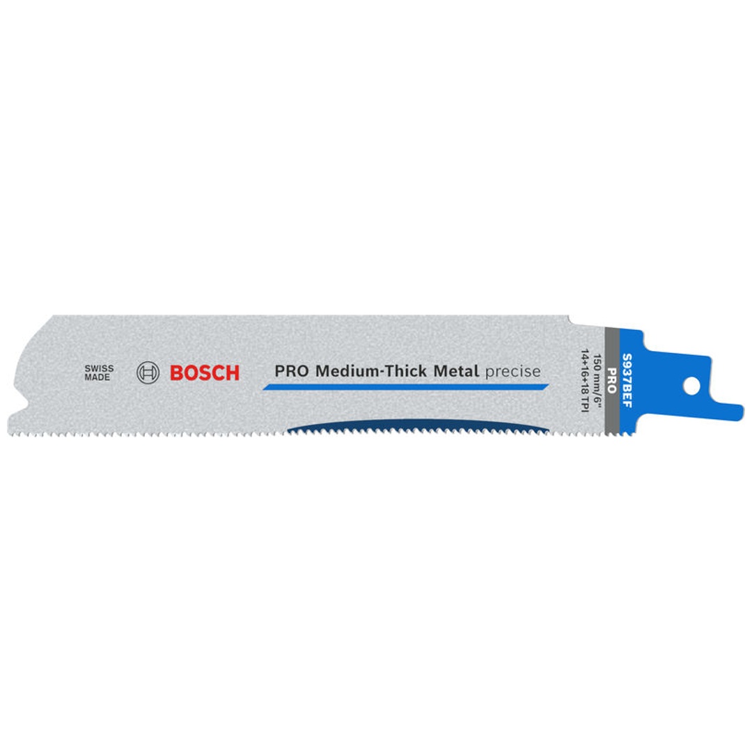 Bosch PRO Säbelsägeblatt Medium-Thick Metal precise S937BEF, 1,1 x 25 x 150 mm, 25-tlg.