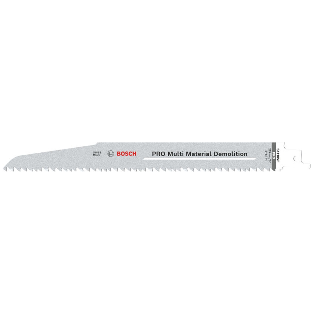 Bosch PRO Säbelsägeblatt Multi Material Demolition S1110VF, 1,6 x 22 x 225 mm, 2-tlg.