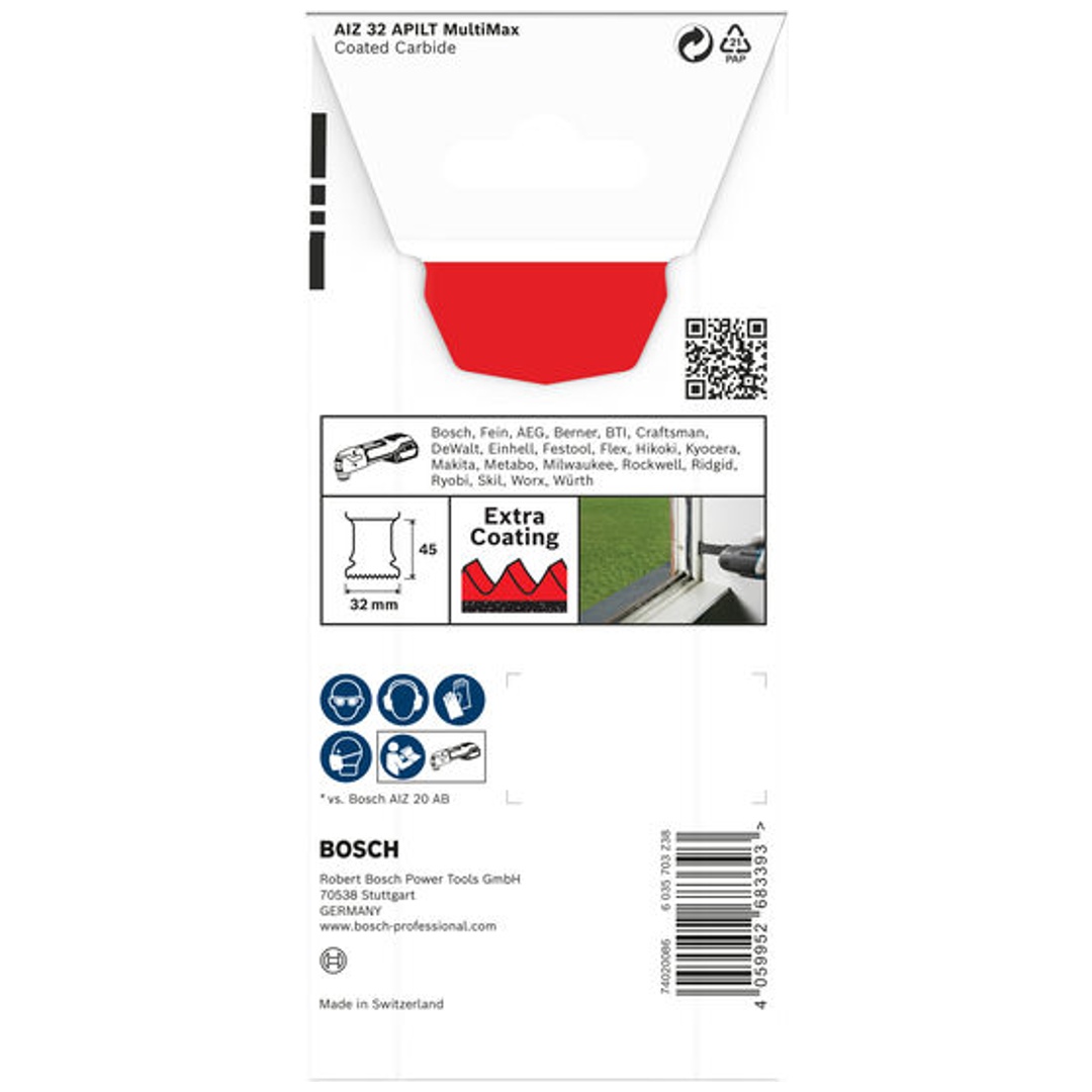 Bosch EXPERT Tauchsägeblatt MultiMax AIZ 32 APILT für Multifunktionswerkzeuge, 1-tlg.