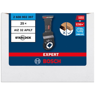 Bosch EXPERT Tauchsägeblatt MultiMax AIZ 32 APILT für Multifunktionswerkzeuge, 25-tlg.