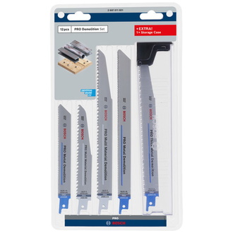 Bosch PRO Säbelsägeblatt Demolition Blade Set, 12-tlg.