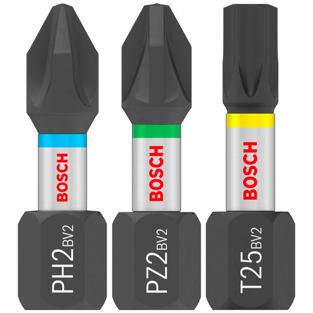 Bosch PRO Schrauberbits Impact Mixed Pack,PH2(x5),PZ2(x5),T20(x5),T25(x5),T30(x5), 25 mm, 25-tlg.