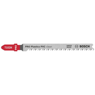 Bosch PRO Stichsägeblatt Plastics PVC clean T102H, 100 mm, 2-tlg.