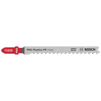 Bosch PRO Stichsägeblatt Plastics PP clean T102D, 100 mm, 2-tlg.