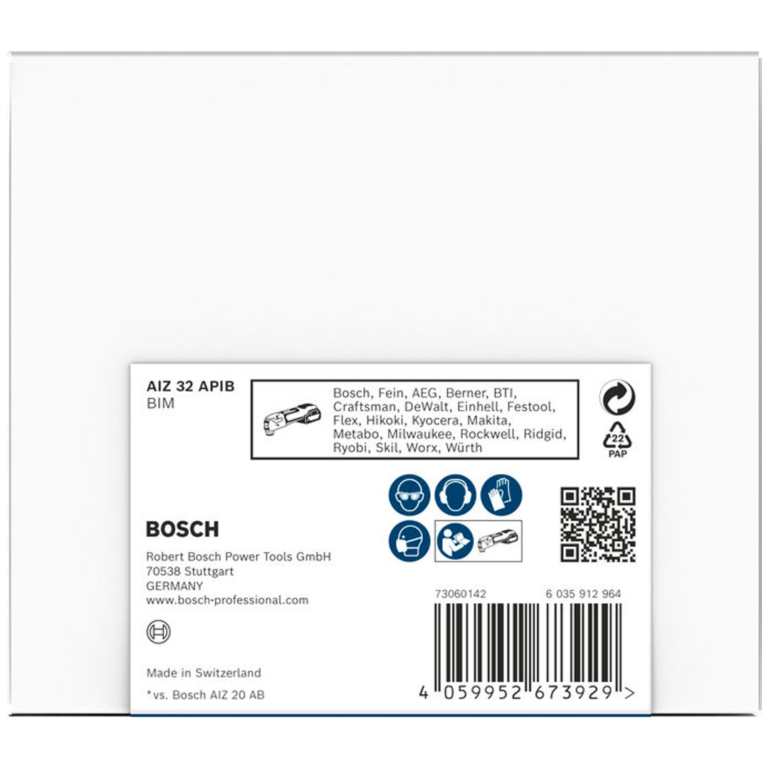 Bosch PRO Tauchsägeblatt AIZ 32 APIB für Multifunktionswerkzeuge, 32 x 50 mm, Art.Nr. 2608666240