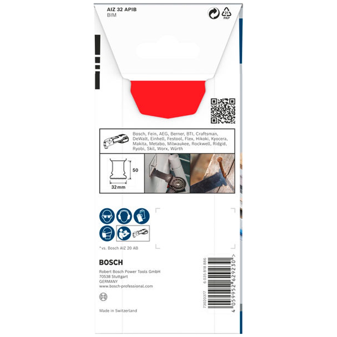 Bosch PRO Tauchsägeblatt AIZ 32 APIB für Multifunktionswerkzeuge, 32 x 50 mm, Art.Nr. 2608669066