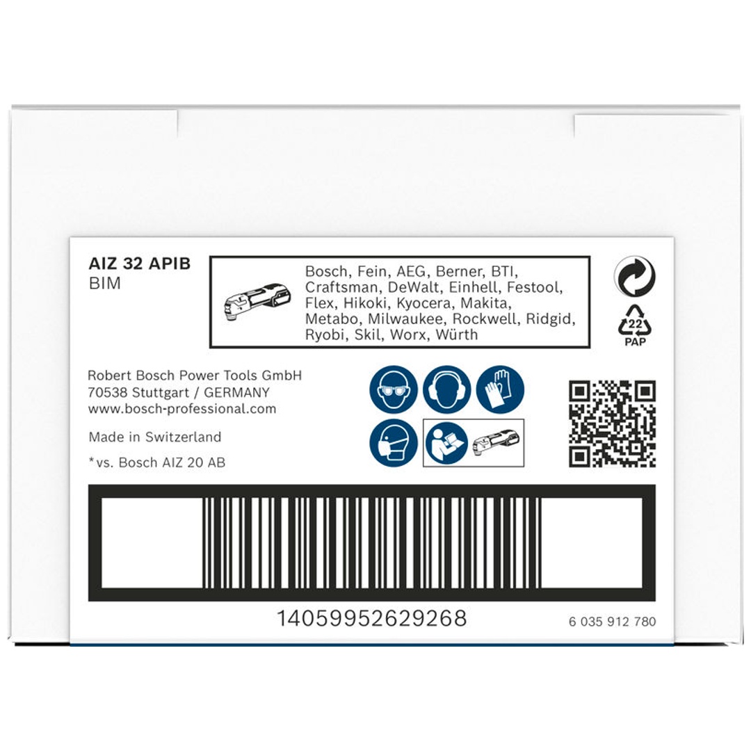 Bosch PRO Tauchsägeblatt AIZ 32 APIB für Multifunktionswerkzeuge, 32 x 50 mm, Art.Nr. 2608669069