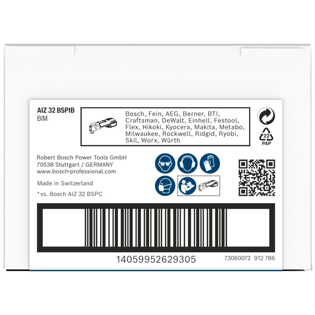 Bosch PRO Tauchsägeblatt AIZ 32 BSPIB für Multifunktionswerkzeuge, 32 x 50 mm, Art.Nr. 2608669073