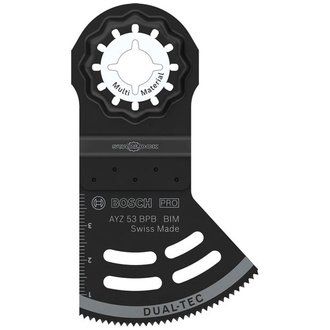 Bosch PRO Dual-Tec-Sägeblatt AYZ 53 BPB für Multifunktionswerkzeuge, 53 x 40 mm, Art.Nr. 2608669114