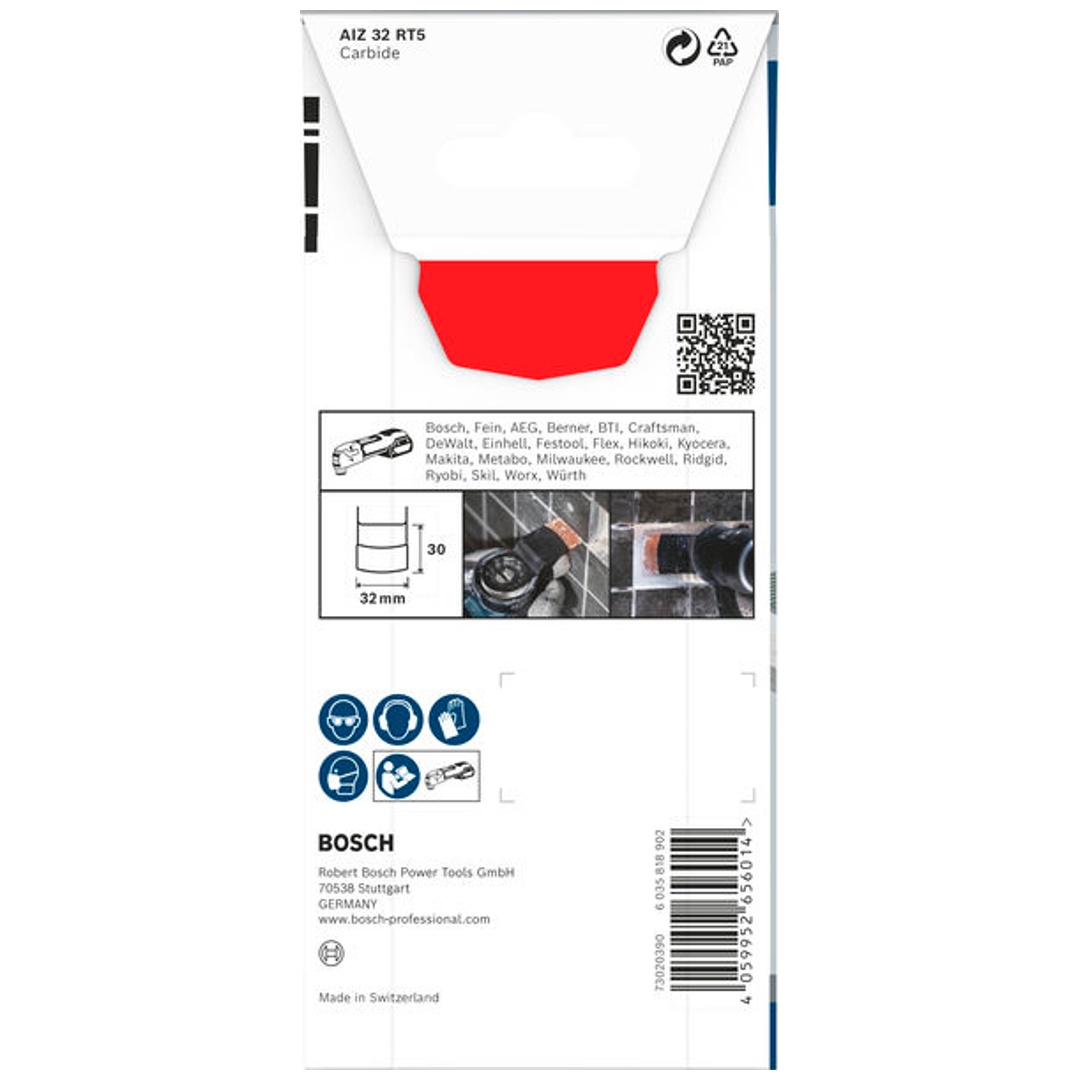 Bosch PRO Tauchsägeblatt AIZ 32 RT5 für Multifunktionswerkzeuge, 2,5 x 32 mm