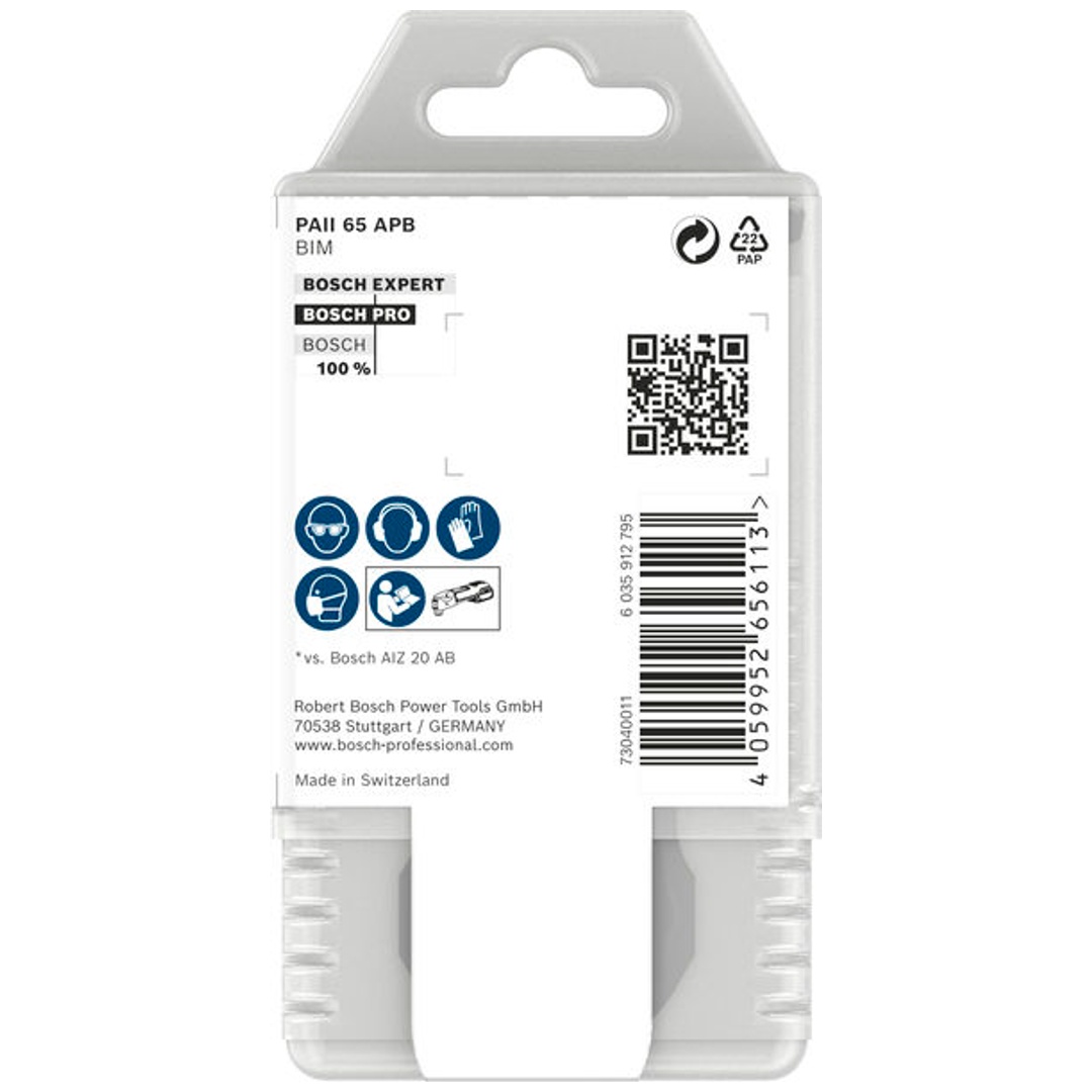Bosch PRO Tauchsägeblatt PAII 65 APB für Multifunktionswerkzeuge, 65 x 55 mm, Art.Nr. 2608669132
