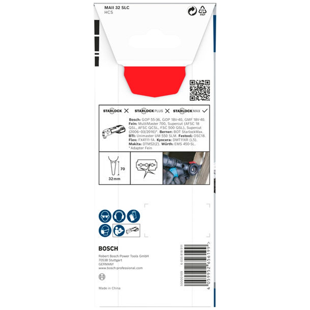 Bosch PRO Fugenschneider MAII 32 SLC für Multifunktionswerkzeuge, 32 x 70 mm, Art.Nr. 2608669140