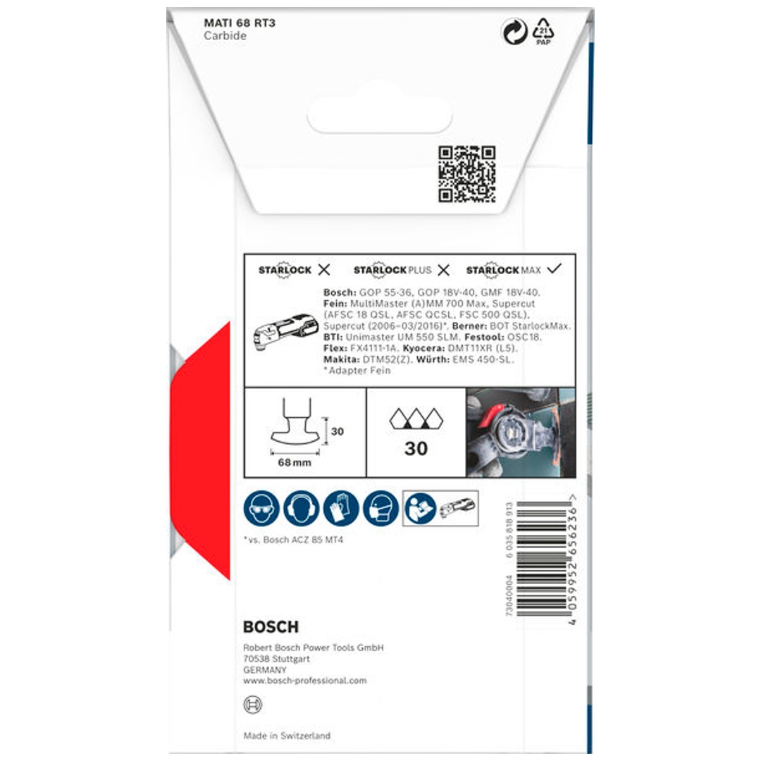 Bosch PRO Fugenschneider MATI 68 RT3 für Multifunktionswerkzeuge, 2,8 x 68 mm, Art.Nr. 2608669144