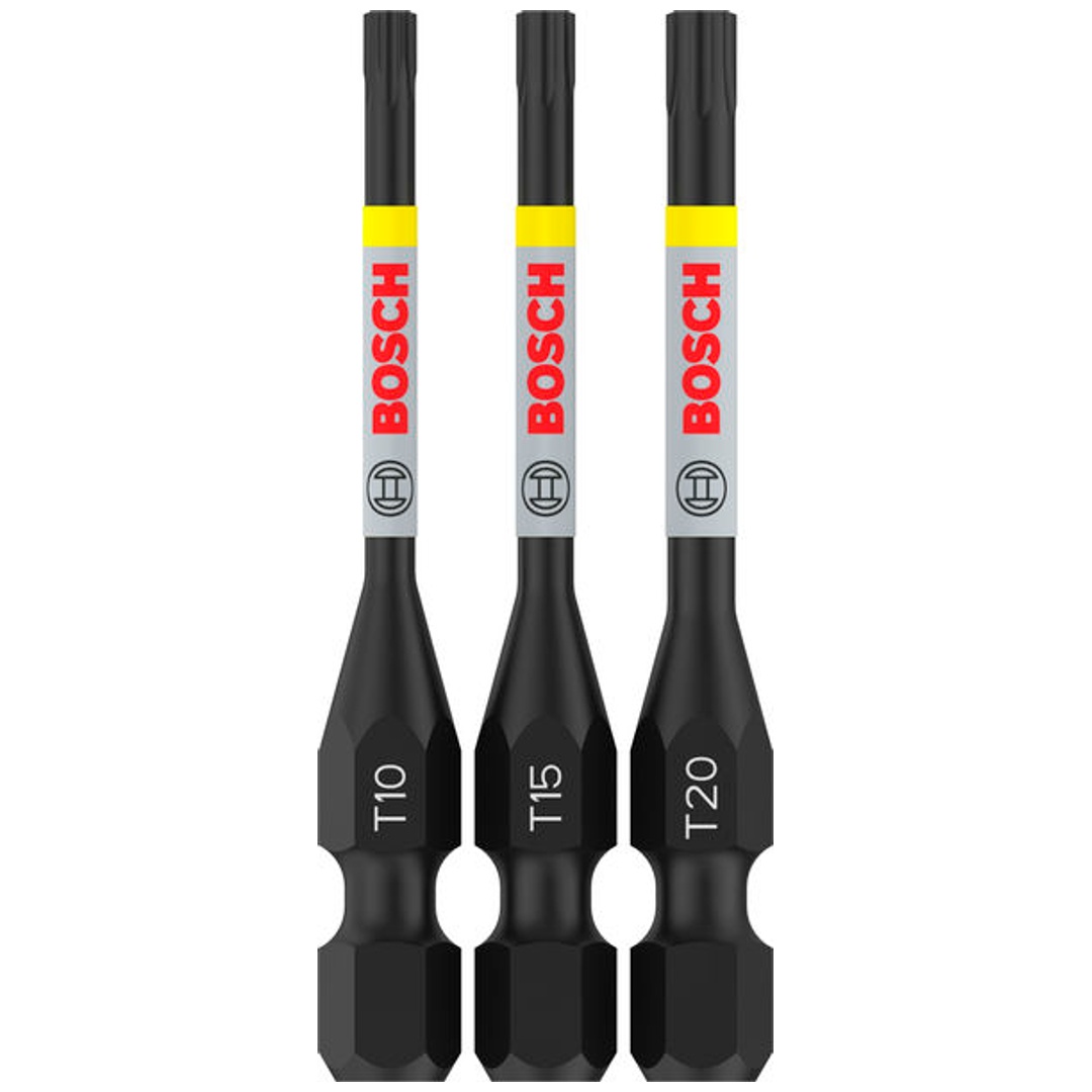 Bosch PRO Schrauberbits TX Impact Bit, T10, T15, T20, 55 mm, 3-tlg.