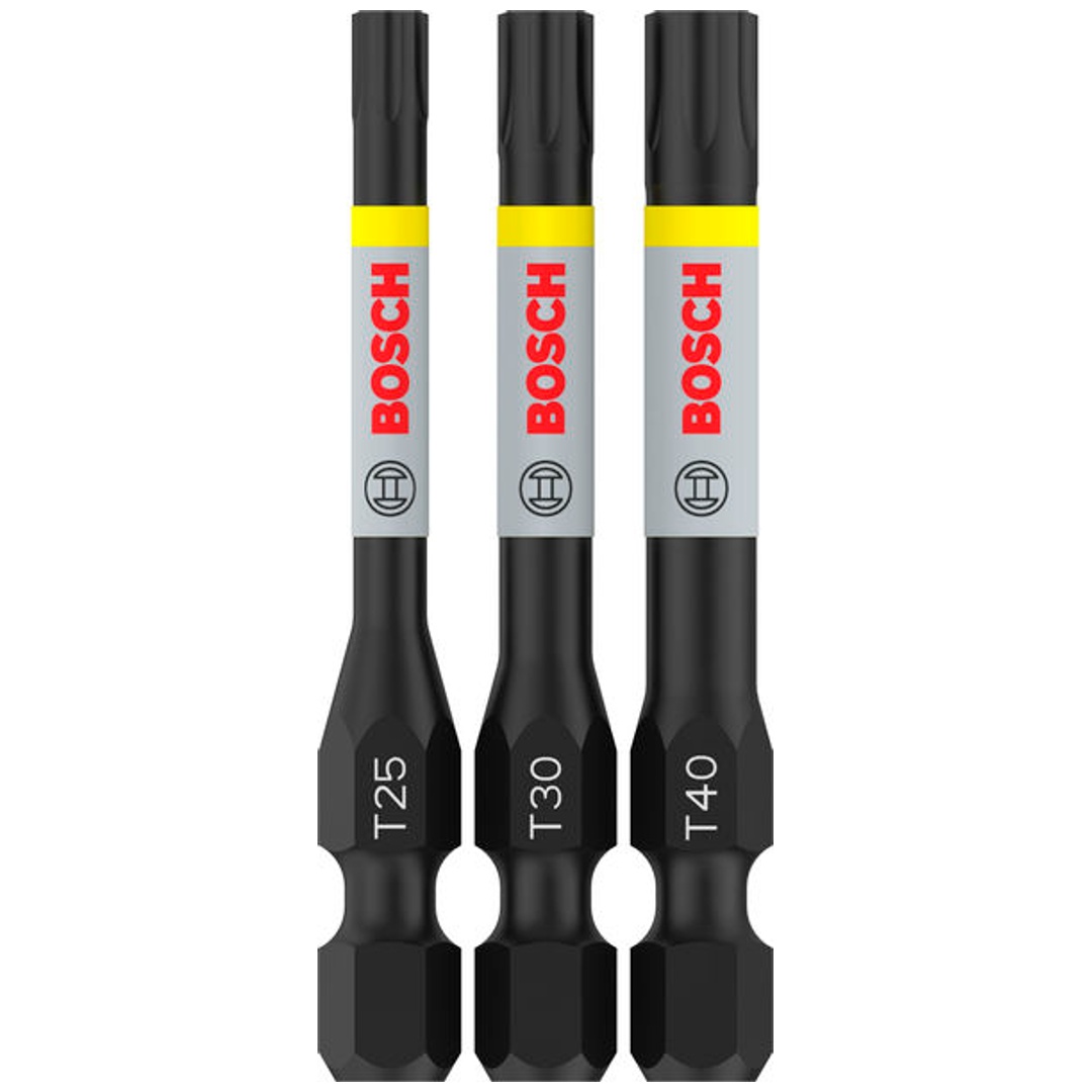 Bosch PRO Schrauberbits TX Impact Bit, T25, T30, T40, 55 mm, 3-tlg.