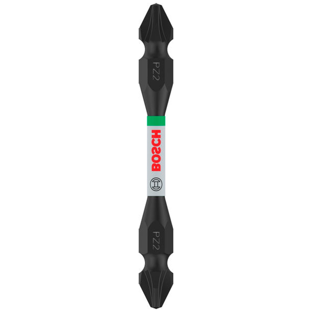 Bosch PRO Impact Schrauberbit mit Doppelklingen u. Pick and Click-Einsätzen, PZ2, 65mm
