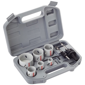 Bosch 9-tlg. HSS Bi-Metall-Lochsägen-Set für Elektriker, 20-68 mm