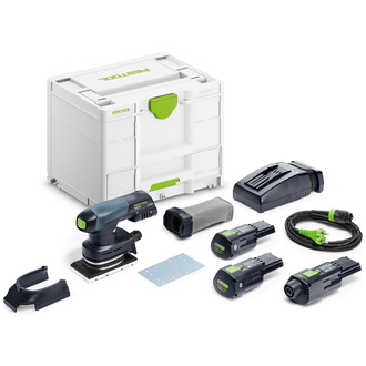 Festool Akku-Rutscher RTSC 400 3,0 I-Set, incl. 2x Akku 3 Ah, Schnellladegerät, Zubehör, Systainer