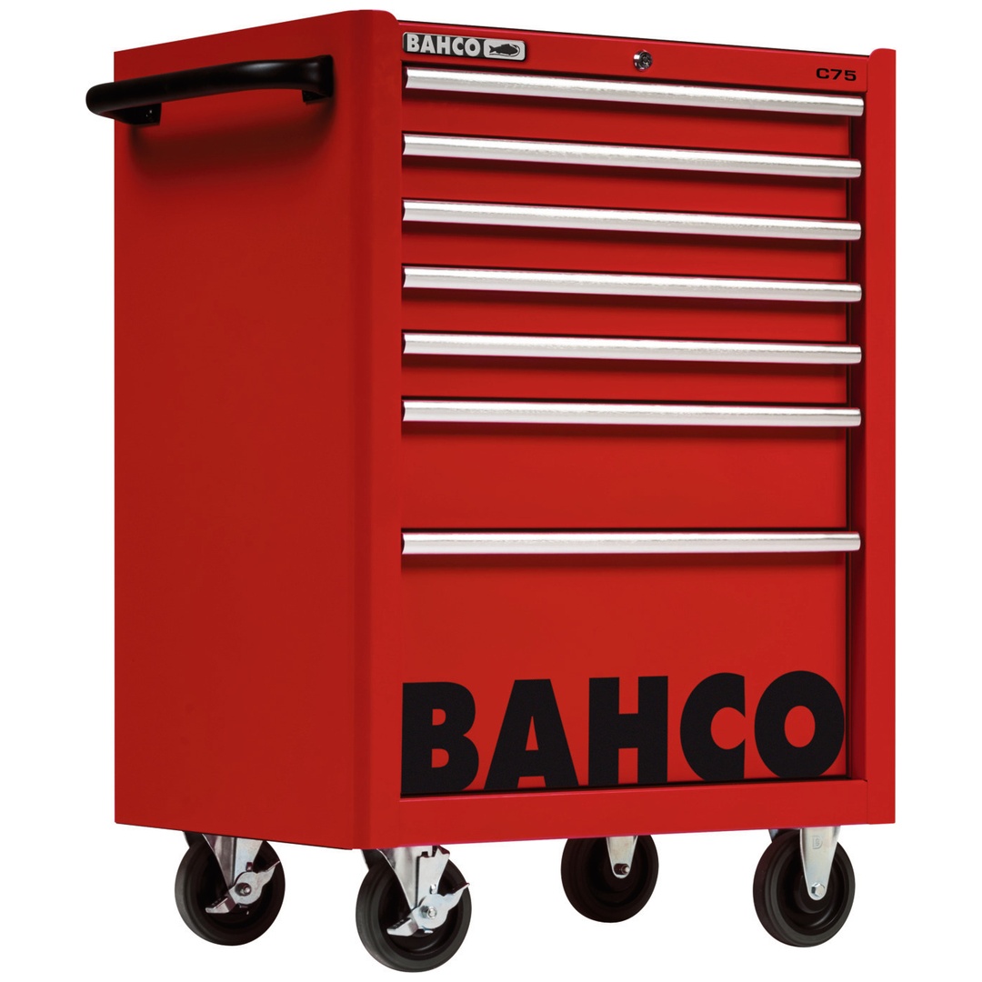 Bahco Classic Werkstattwagen 26 mit 7 Schubladen, rot