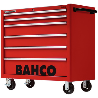 Bahco Classic Werkstattwagen 40" mit 6 Schubladen, rot