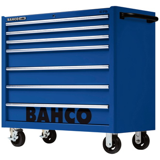 Bahco Classic Werkstattwagen 40" mit 7 Schubladen, blau