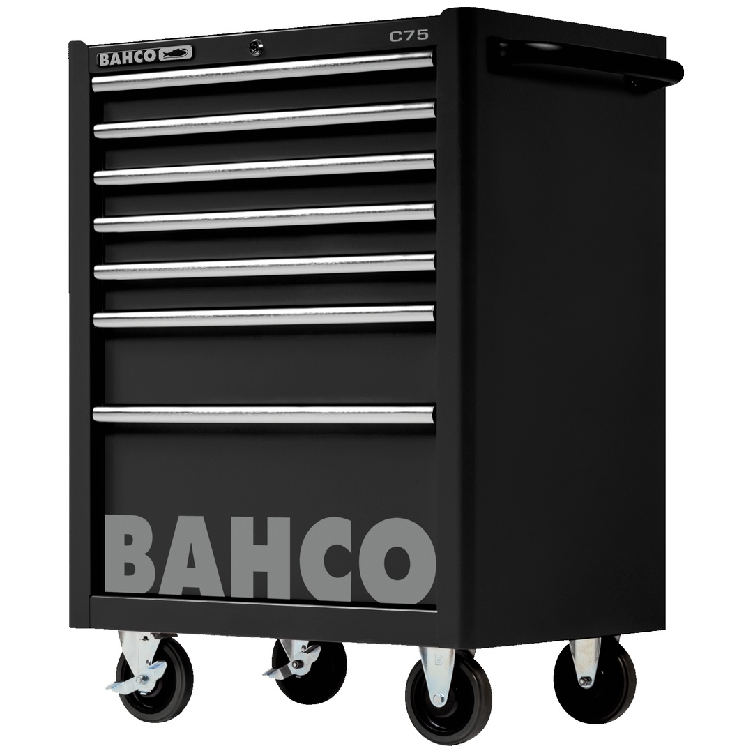 Bahco Classic Werkstattwagen 26 mit 7 Schubladen, schwarz