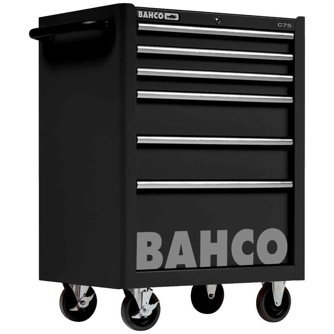 Bahco Classic Werkstattwagen 26 mit 6 Schubladen, schwarz