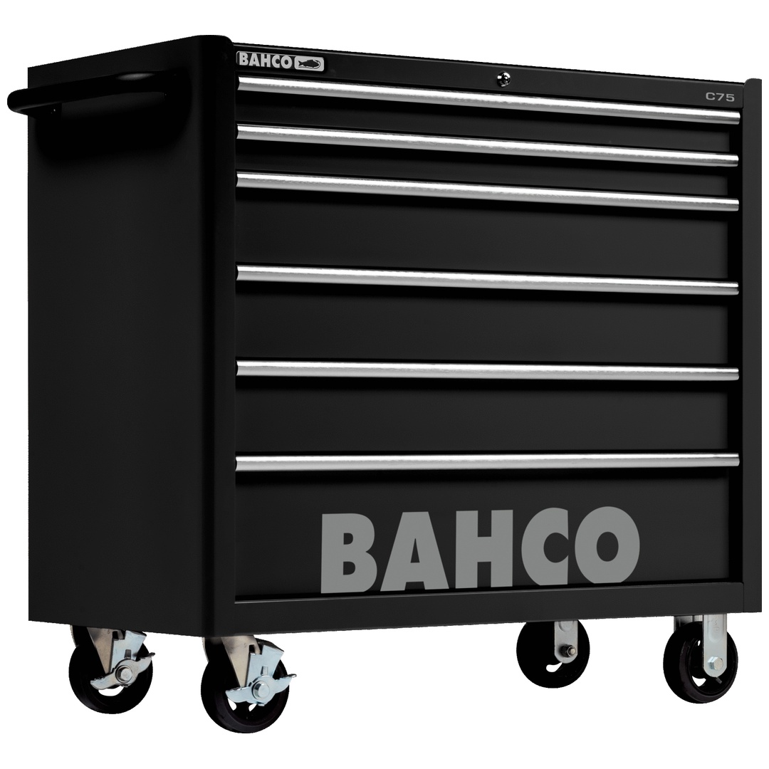 Bahco Classic Werkstattwagen 40 mit 6 Schubladen, schwarz