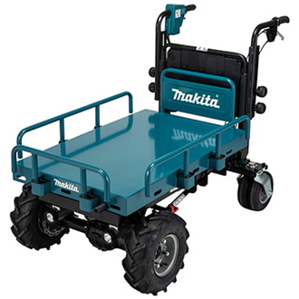 Makita Akku-Schubkarre DCU601Z, 2x18V, mit elektrischem Hub (ohne Akku, ohne Ladegerät)