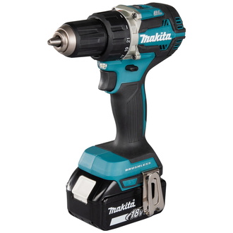 Makita Akku-Bohrschrauber DDF484RTE, 18 V, incl. 2x Akku LXT 5 Ah, Schnellladegerät, Zubehör, Transportkoffer