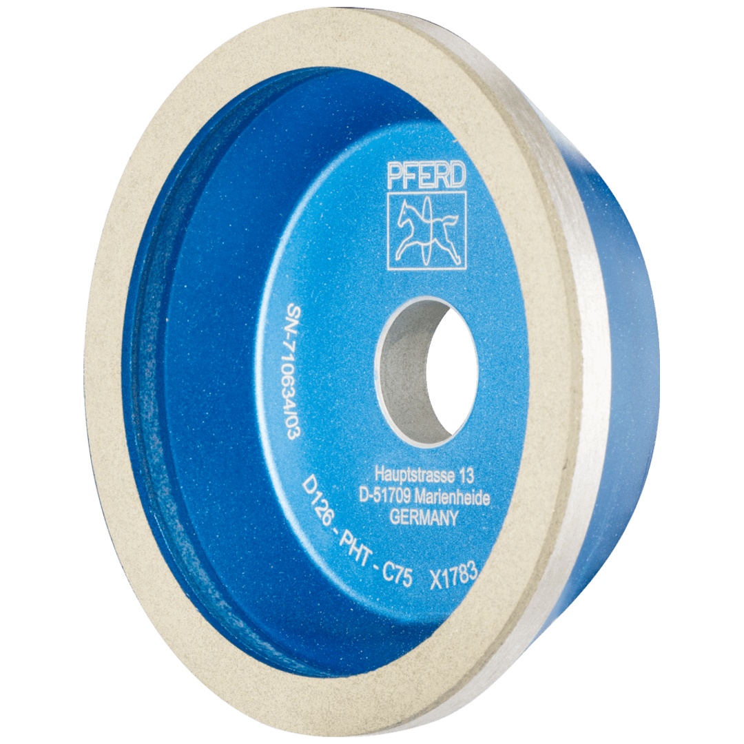 PFERD TOOLS Diamant-Schleifscheibe Kunstharz 11A2/60° PHT 115 mm D126 (mittel) Trockenschliff